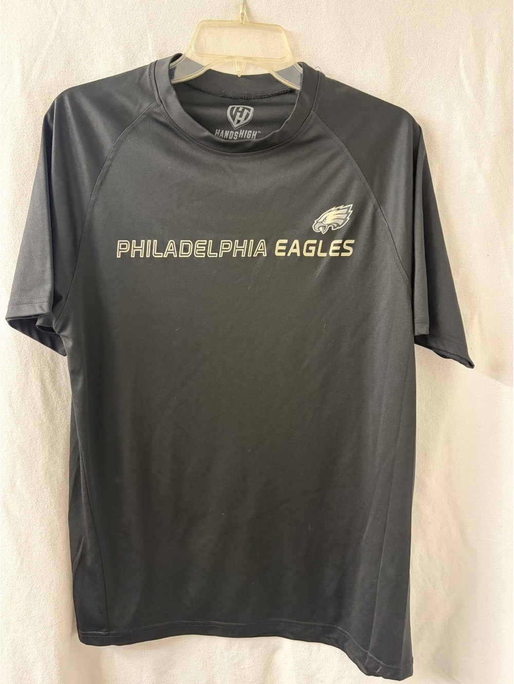 Philadelphia Eagles Hands High Men's Large Black Performance Shirt NFL